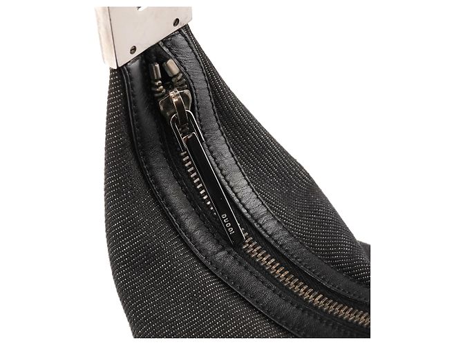 Gucci Borsa a tracolla 01234 Anthracite Denim Sherry Line - vista 7
