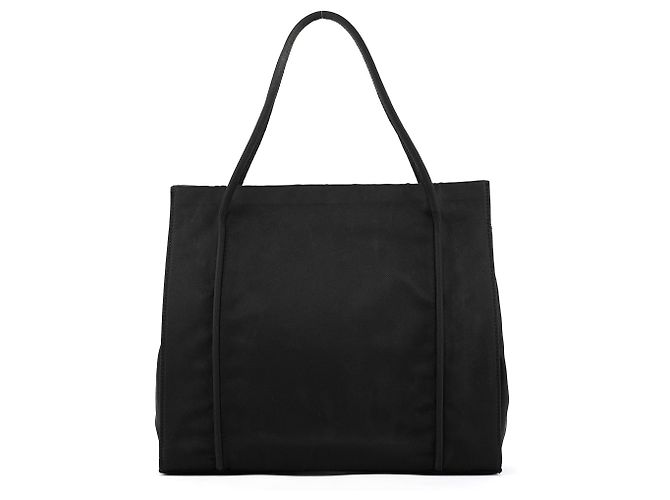 Prada Borsa Tote in Nylon Tessuto Nero - vista 3
