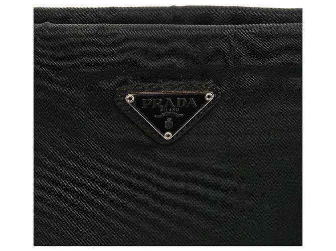 Prada Borsa Tote in Nylon Tessuto Nero - vista 6