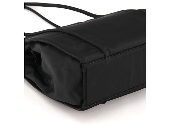 Prada Borsa Tote in Nylon Tessuto Nero - vista 7