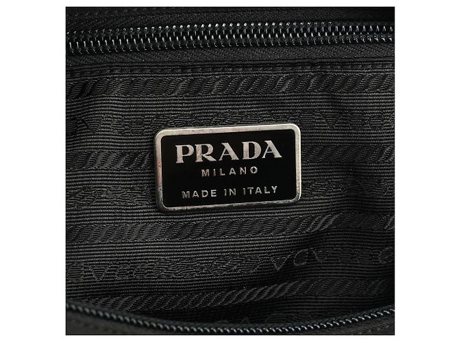 Prada Borsa a tracolla in nylon nero - vista 11