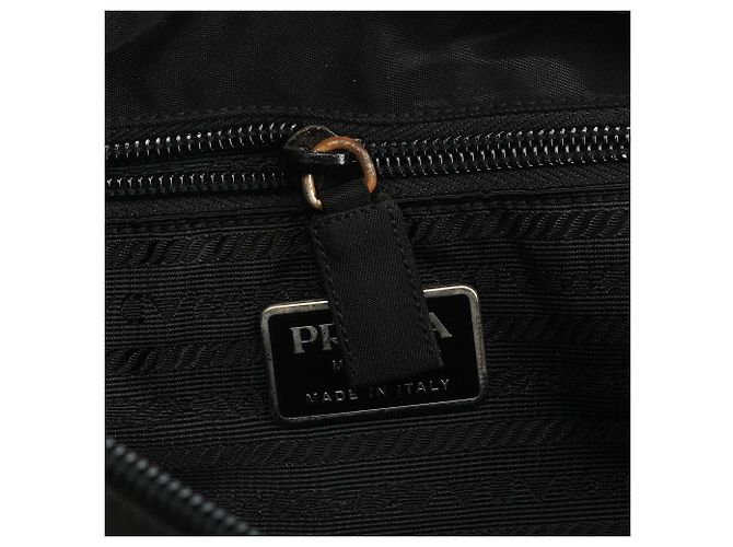 Prada Borsa a tracolla in nylon nero - vista 12