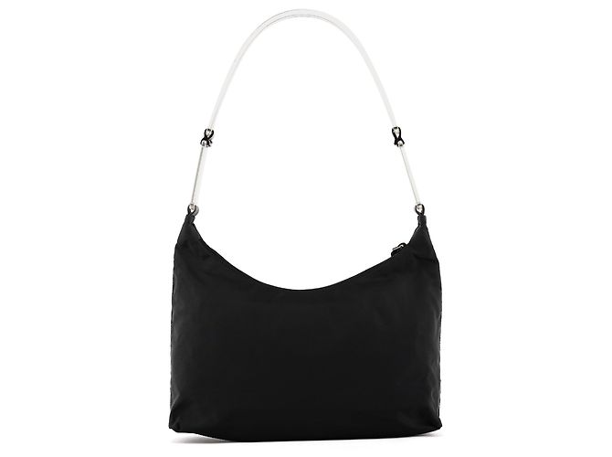 Prada Borsa a tracolla in nylon nero - vista 3