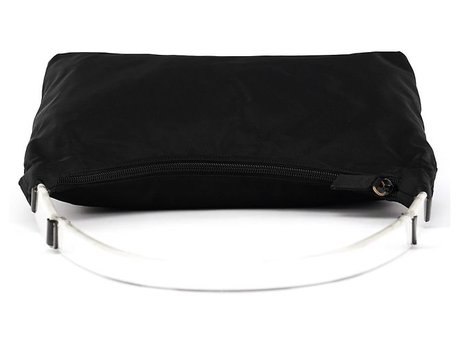 Prada Borsa a tracolla in nylon nero - vista 4