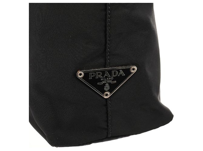 Prada Borsa a tracolla in nylon nero - vista 8