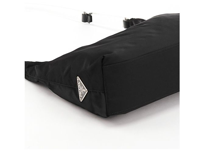 Prada Borsa a tracolla in nylon nero - vista 9
