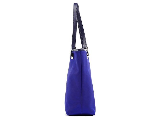 Gucci 002 1099 Borsa tote in raso blu reale - vista 2