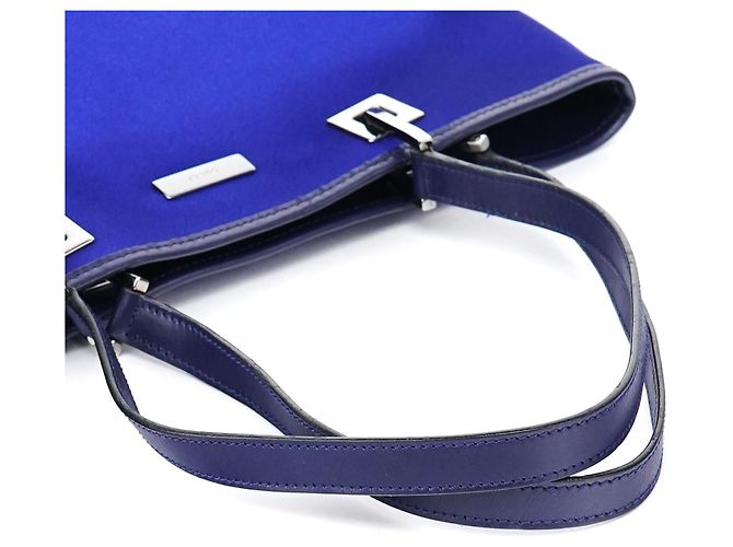 Gucci 002 1099 Borsa tote in raso blu reale - vista 9
