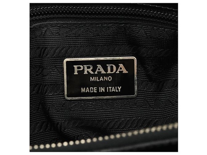 Prada Borsa Tote Sport 1995 Black Spazzolato - vista 12