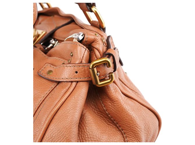 Chloé Borsa a tracolla Paddington in pelle tan - vista 10
