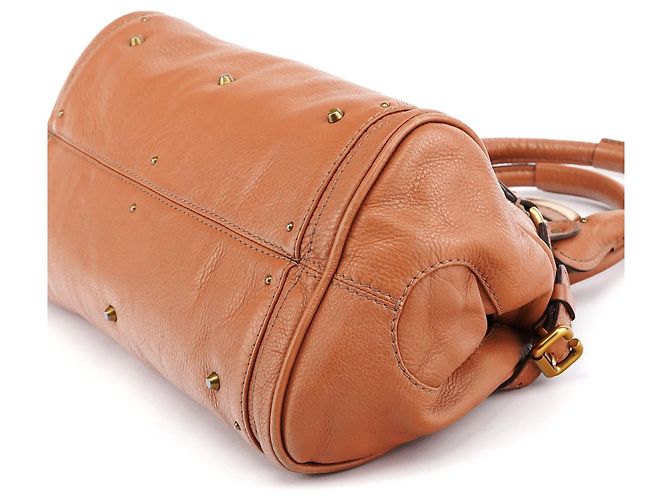Chloé Borsa a tracolla Paddington in pelle tan - vista 12