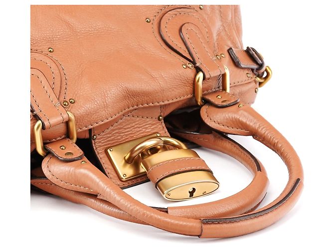 Chloé Borsa a tracolla Paddington in pelle tan - vista 13
