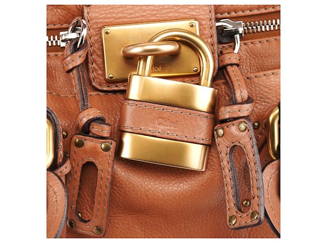 Chloé Borsa a tracolla Paddington in pelle tan - vista 6