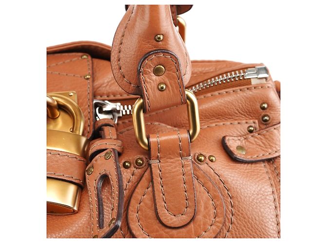 Chloé Borsa a tracolla Paddington in pelle tan - vista 7