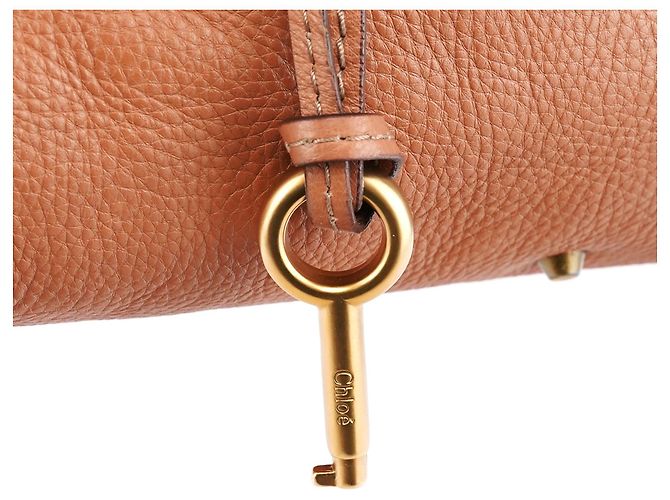 Chloé Borsa a tracolla Paddington in pelle tan - vista 8