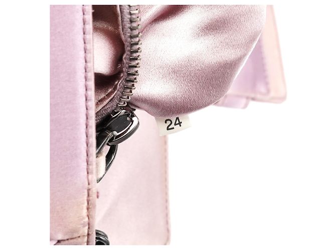 Prada Mini mala BR2765 em cetim rosa com fivela de cristal - vista 14