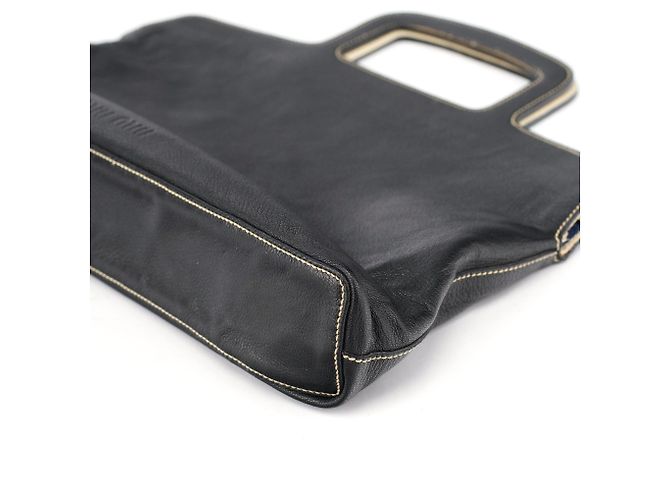 Miu Miu Borsa reversibile in pelle nera con manico superiore - vista 10