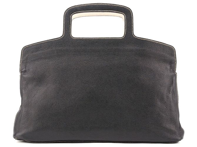 Miu Miu Borsa reversibile in pelle nera con manico superiore - vista 3