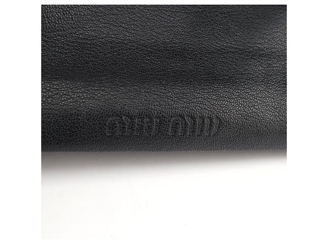 Miu Miu Borsa reversibile in pelle nera con manico superiore - vista 8