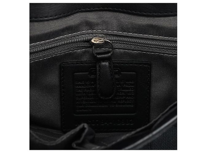 Coach Borsa a tracolla Turnlock in tela Signature nera - vista 13