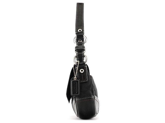 Coach Borsa a tracolla Turnlock in tela Signature nera - vista 2