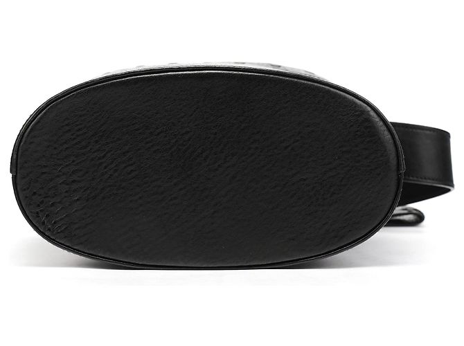 Gucci Borsa bucket in pelle nera e legno Autunno 2002 - vista 5