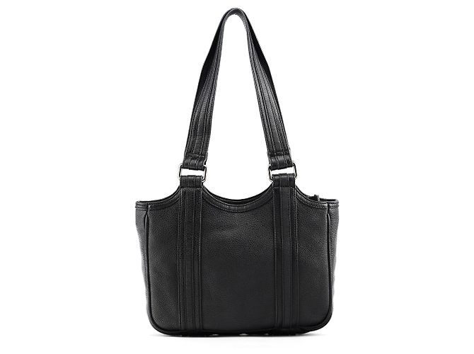 Marc by Marc Jacobs Borsa Tote in pelle nera con tasca frontale - vista 3
