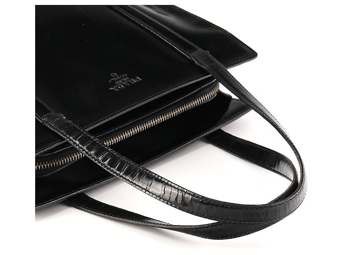 Prada Borsa tote sport 1995 in pelle spazzolato nera - vista 11