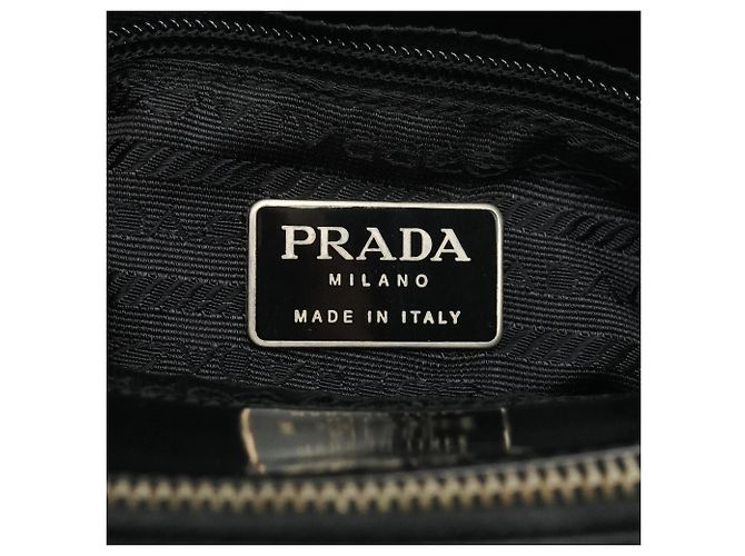 Prada Borsa tote sport 1995 in pelle spazzolato nera - vista 14