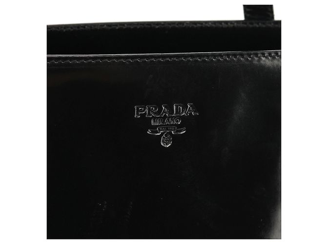 Prada Borsa tote sport 1995 in pelle spazzolato nera - vista 5