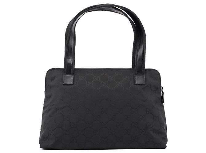 Gucci Borsa Tote Black GG Dual Pocket - vista 3