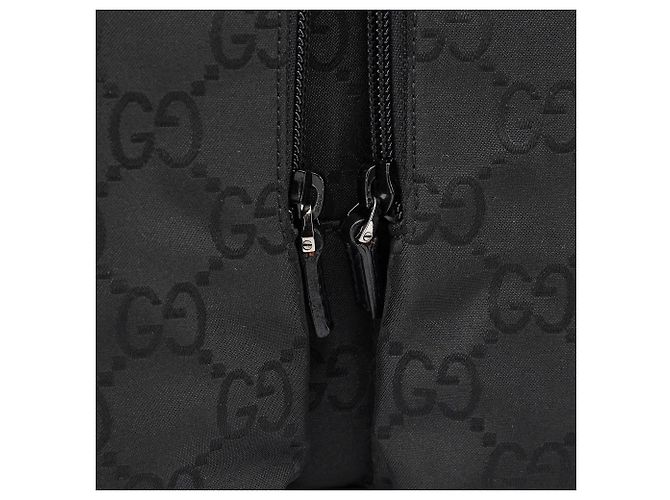 Gucci Borsa Tote Black GG Dual Pocket - vista 6