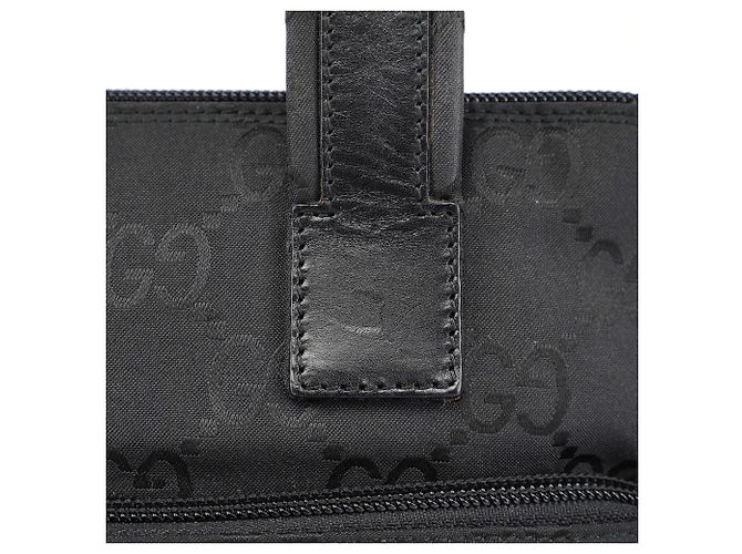 Gucci Borsa Tote Black GG Dual Pocket - vista 8