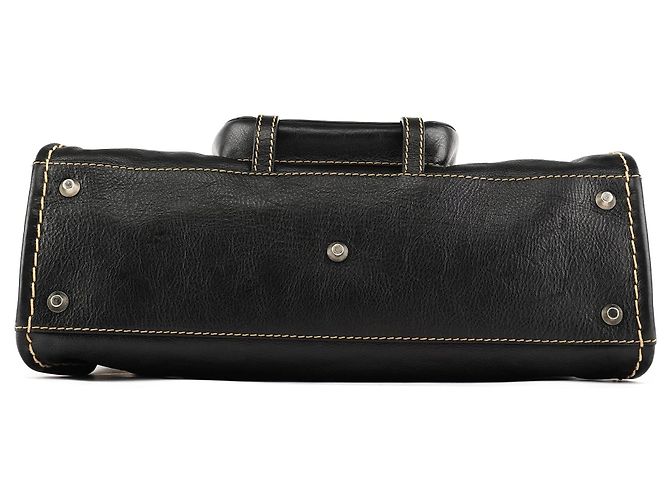 Chloé Borsa Tote Edith in pelle nera - vista 5