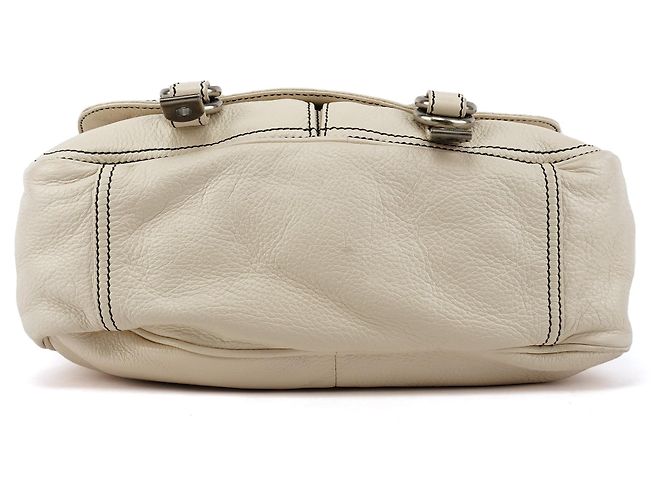 Marc by Marc Jacobs Borsa a tracolla in pelle avorio multi-tasche - vista 6