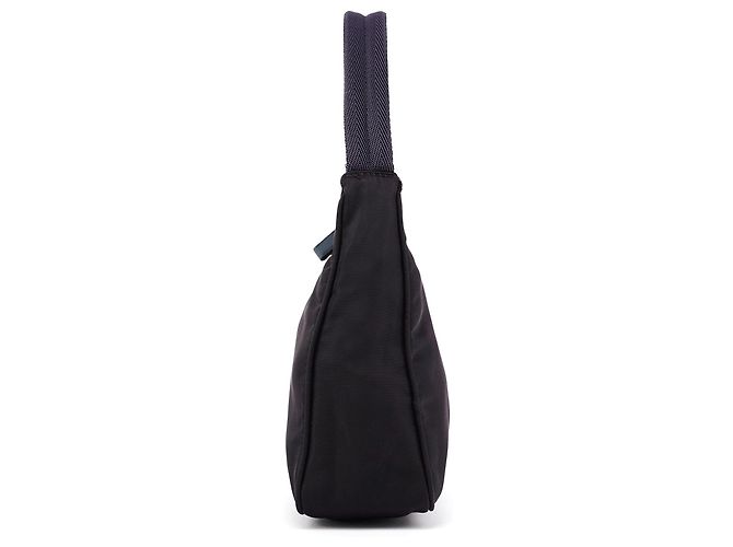 Prada Mini Borsa a Spalla Hobo in Nylon Tessuto Viola - vista 2