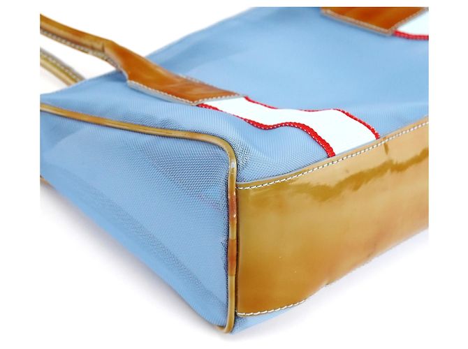 Miu Miu Spring 1999 Blue Mesh Tricolor Mini Boston Bag - Ansicht 12