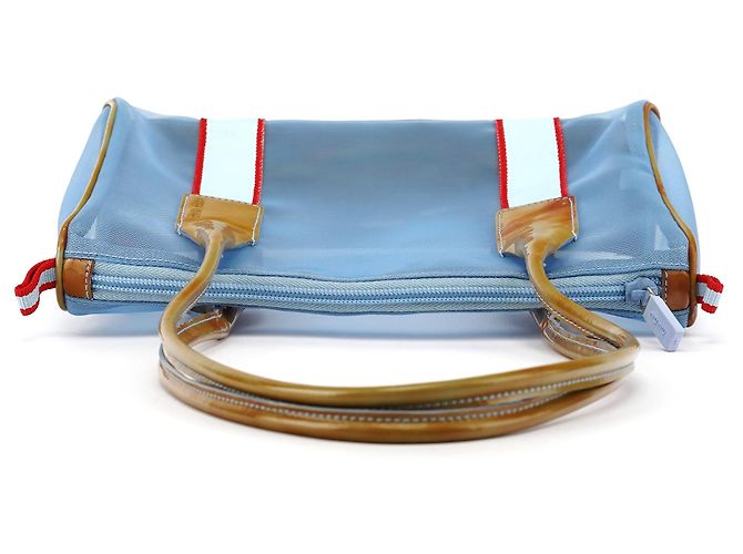 Miu Miu Spring 1999 Blue Mesh Tricolor Mini Boston Bag - Ansicht 4