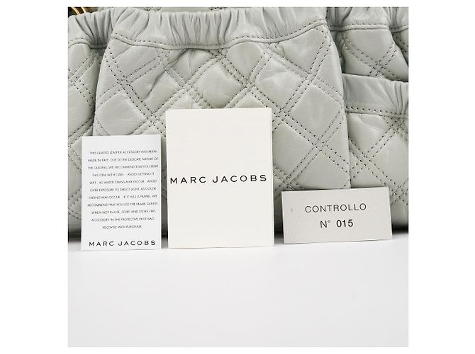 Marc Jacobs Saco Tote Stam em pele acolchoada cinzenta - vista 11