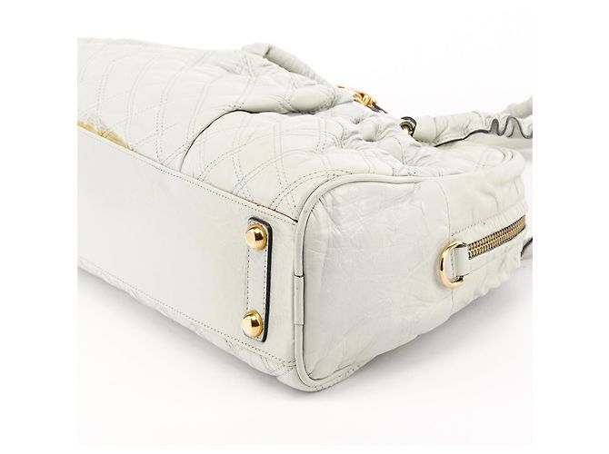 Marc Jacobs Saco Tote Stam em pele acolchoada cinzenta - vista 8