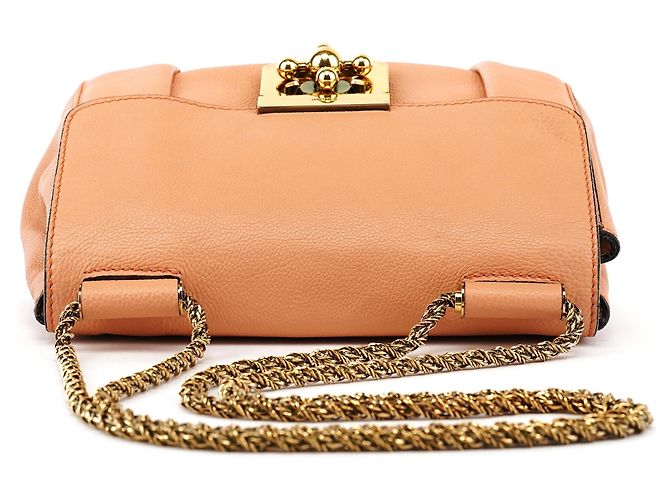 Chloé Borsa a tracolla Elsie in pelle rosa tenue - vista 4