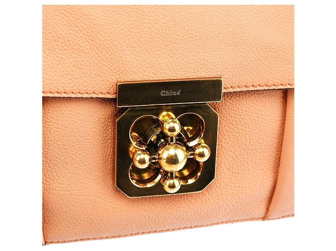 Chloé Borsa a tracolla Elsie in pelle rosa tenue - vista 6