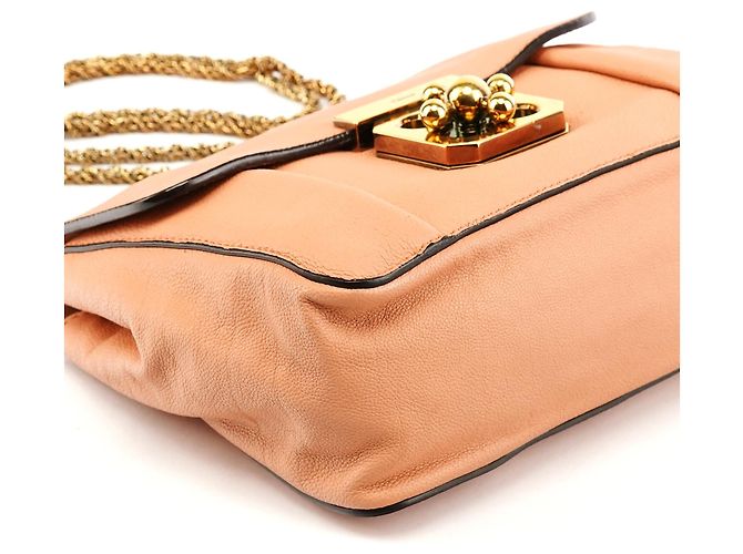 Chloé Borsa a tracolla Elsie in pelle rosa tenue - vista 7