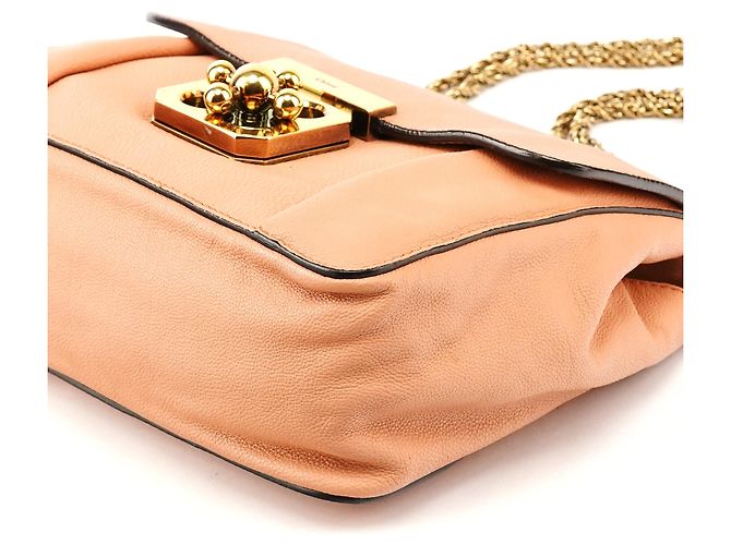 Chloé Borsa a tracolla Elsie in pelle rosa tenue - vista 8