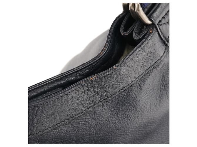Marc Jacobs Navy Leder 2-Way Bag mit gestreiftem Griff - Ansicht 14