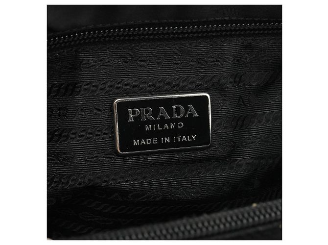 Prada Borsa Tote City B3864 Black Tessuto - vista 10