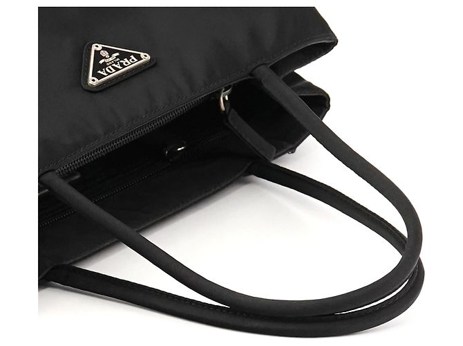 Prada Borsa Tote City B3864 Black Tessuto - vista 8