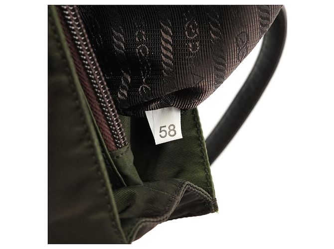 Prada Borsa Tote 1995 Green Tessuto Nappa Nylon - vista 11