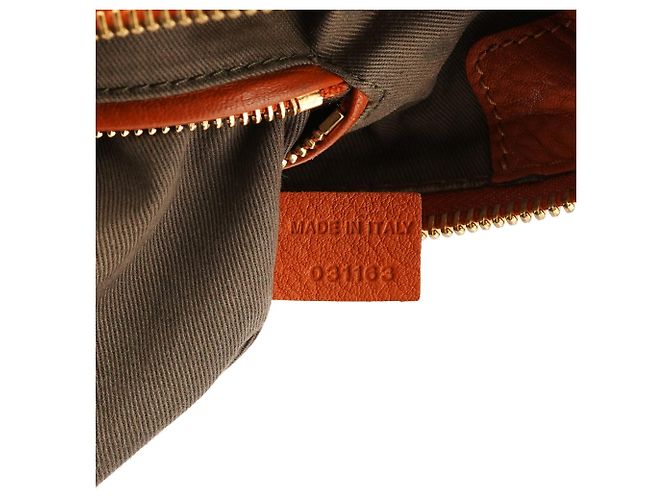 Chloé Borsa 2-Way Marcie in pelle marrone chiaro - vista 16