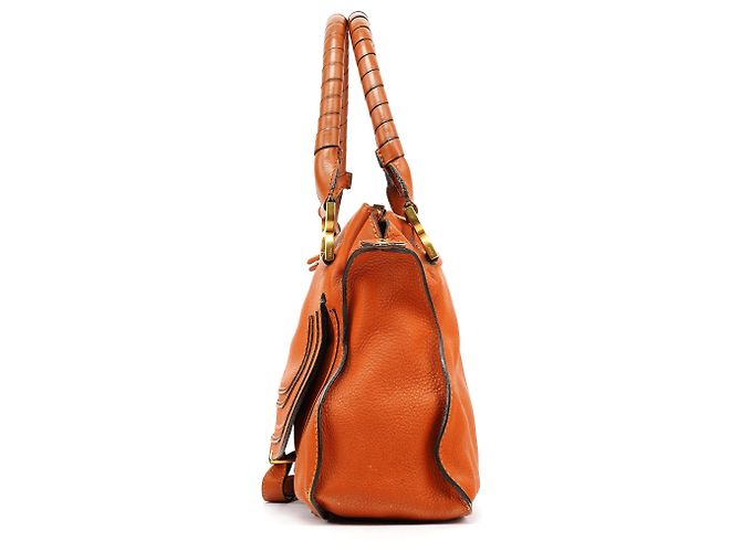 Chloé Borsa 2-Way Marcie in pelle marrone chiaro - vista 2